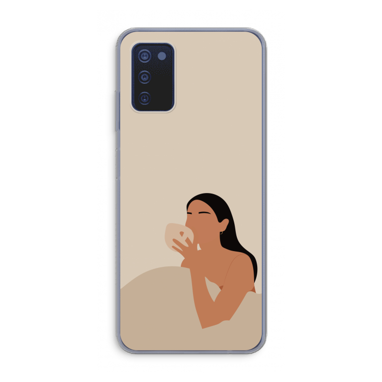 Fresh coffee: Samsung Galaxy A03s Transparant Hoesje