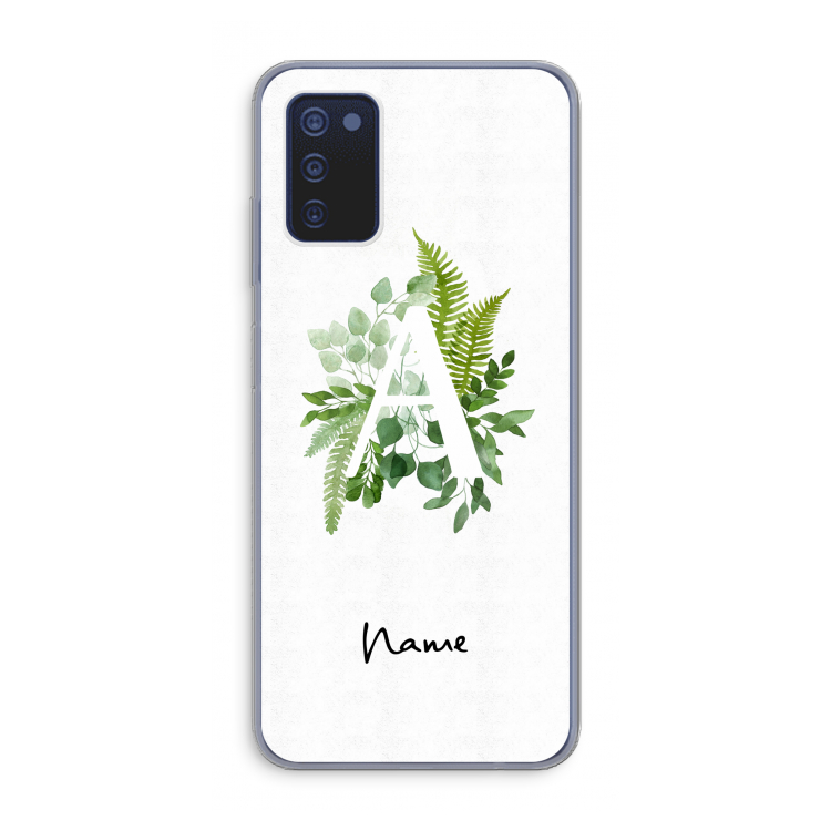 Green Brush: Samsung Galaxy A03s Transparant Hoesje