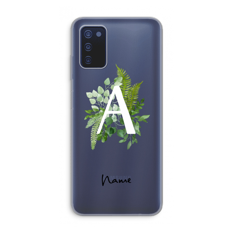 Green Brush: Samsung Galaxy A03s Transparant Hoesje