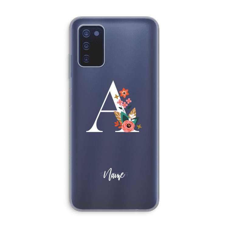 Pink Bouquet: Samsung Galaxy A03s Transparant Hoesje
