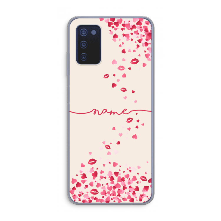 Hartjes en kusjes: Samsung Galaxy A03s Transparant Hoesje