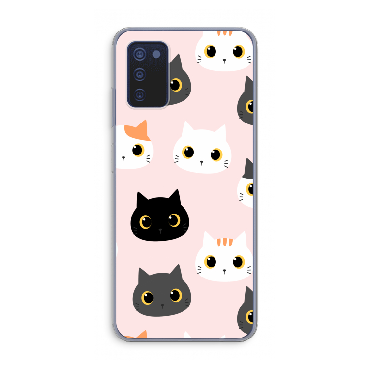 Katten: Samsung Galaxy A03s Transparant Hoesje