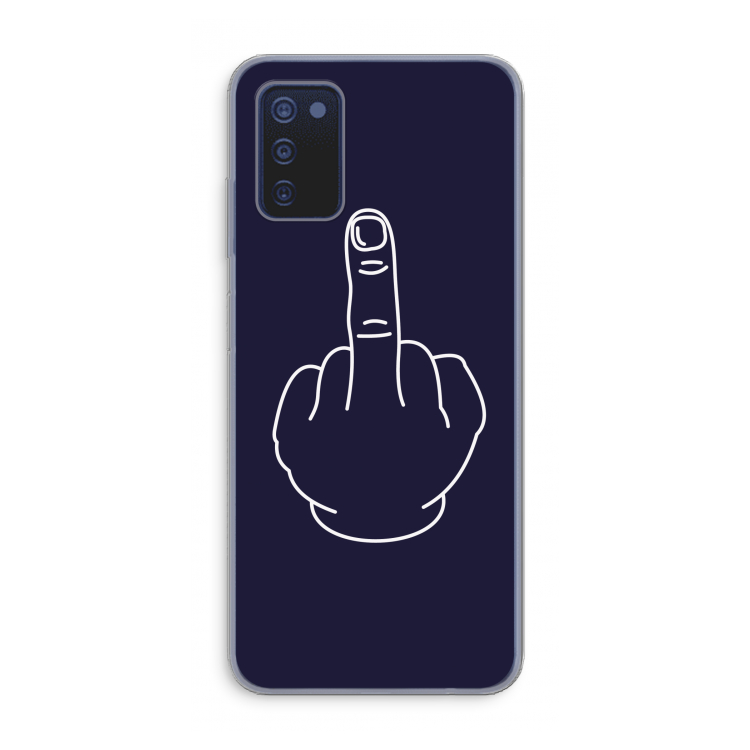 F**k U: Samsung Galaxy A03s Transparant Hoesje
