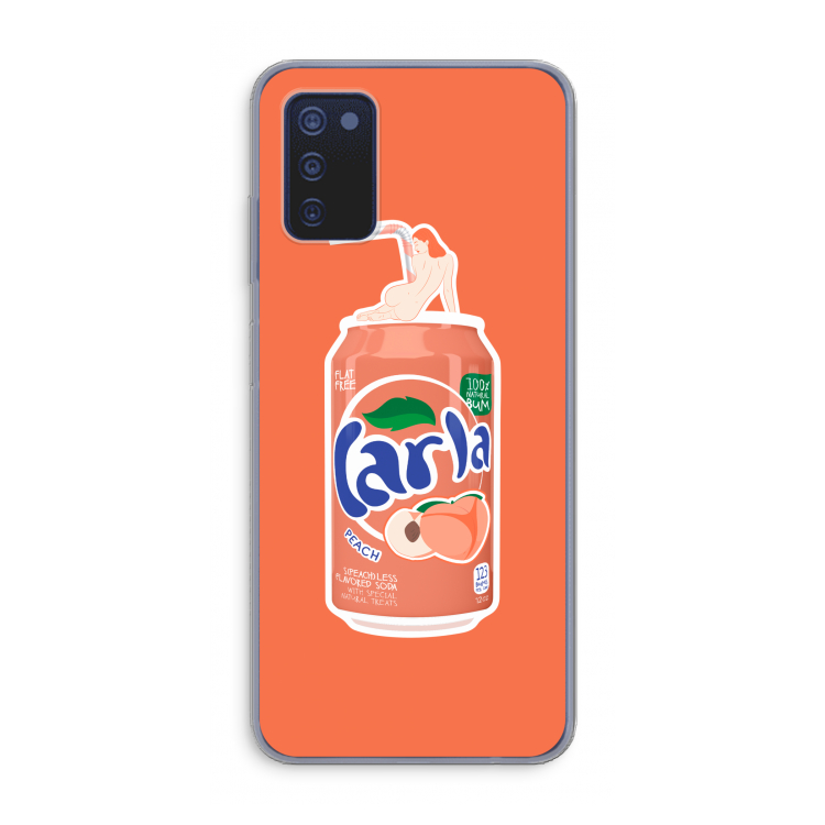 S(peach)less: Samsung Galaxy A03s Transparant Hoesje