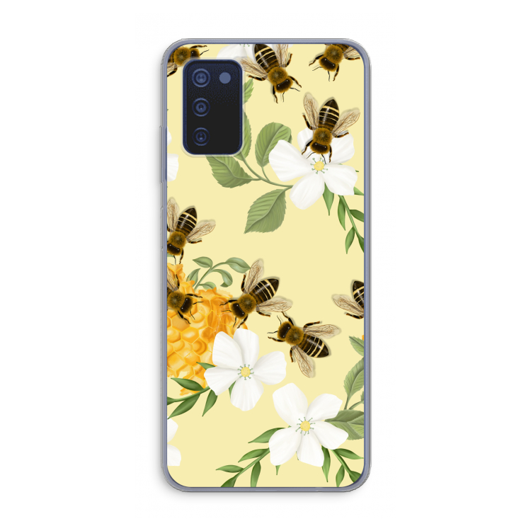 No flowers without bees: Samsung Galaxy A03s Transparant Hoesje