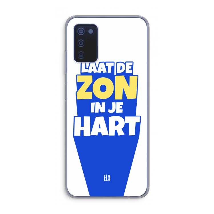 Laat de zon in je hart: Samsung Galaxy A03s Transparant Hoesje