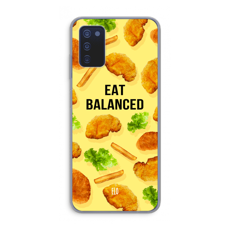 Eat Balanced: Samsung Galaxy A03s Transparant Hoesje