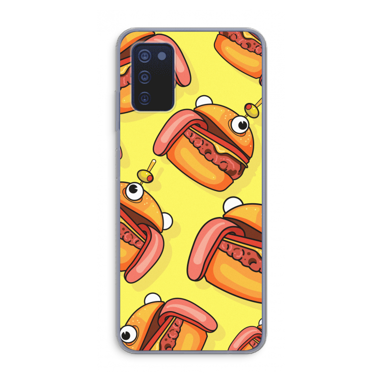 Hamburger: Samsung Galaxy A03s Transparant Hoesje