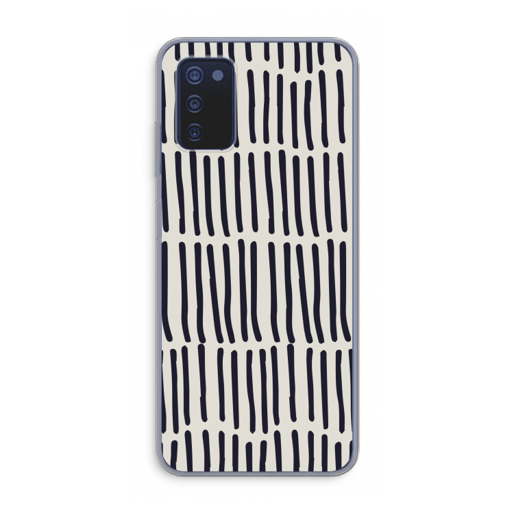 Moroccan stripes: Samsung Galaxy A03s Transparant Hoesje