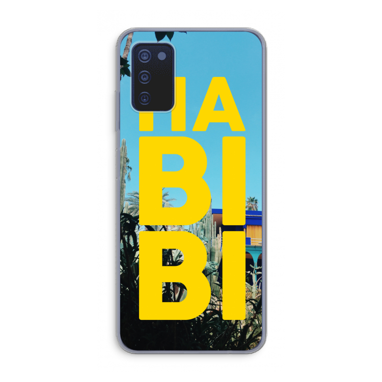 Habibi Majorelle : Samsung Galaxy A03s Transparant Hoesje