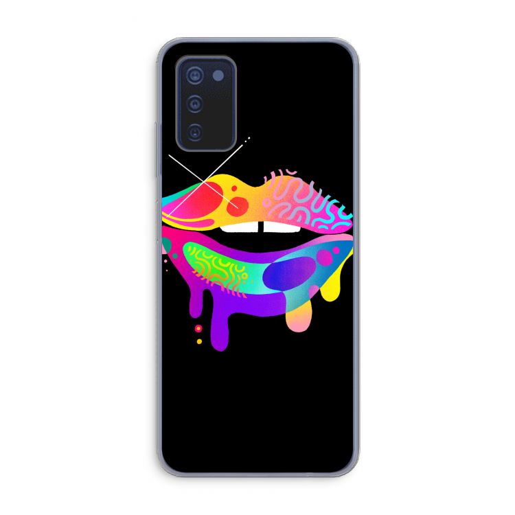 Lip Palette: Samsung Galaxy A03s Transparant Hoesje