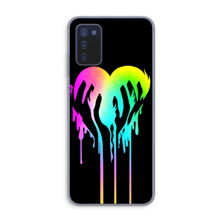 Hold My Heart: Samsung Galaxy A03s Transparant Hoesje