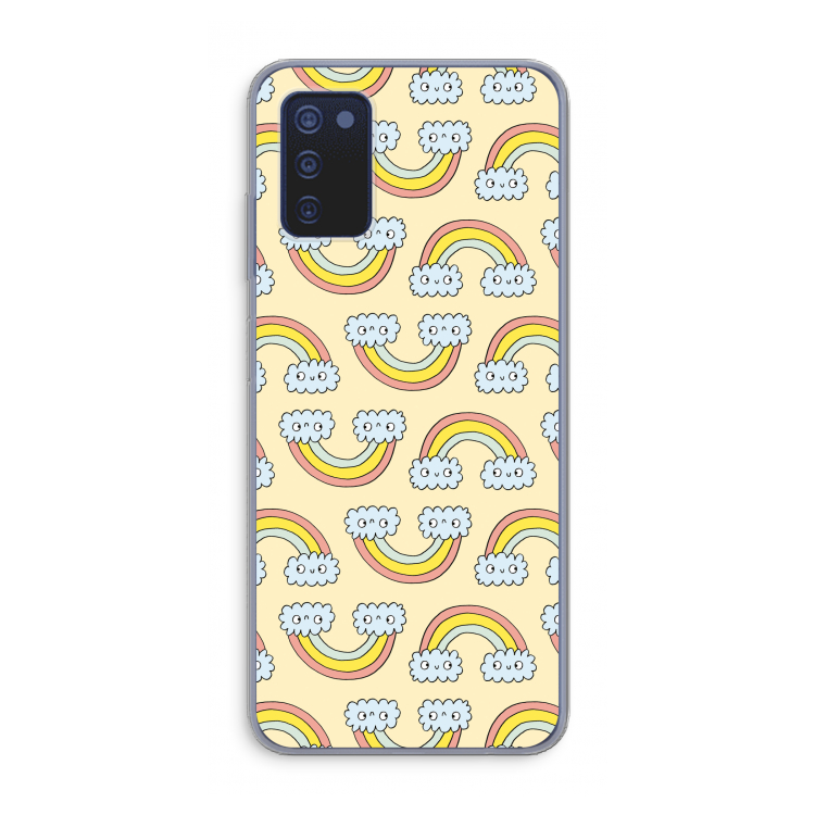 Regenboog: Samsung Galaxy A03s Transparant Hoesje