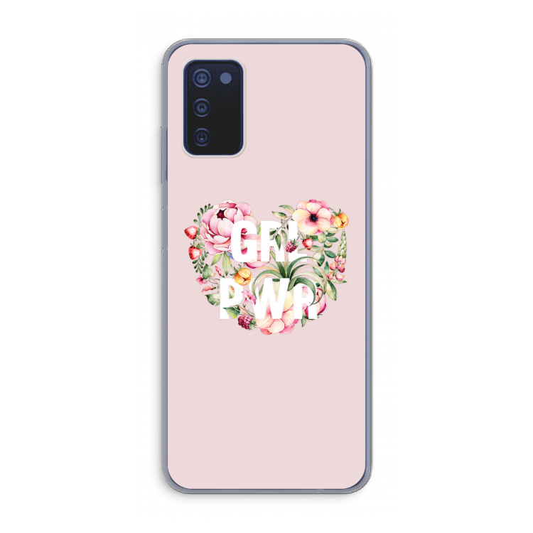 GRL PWR Flower: Samsung Galaxy A03s Transparant Hoesje