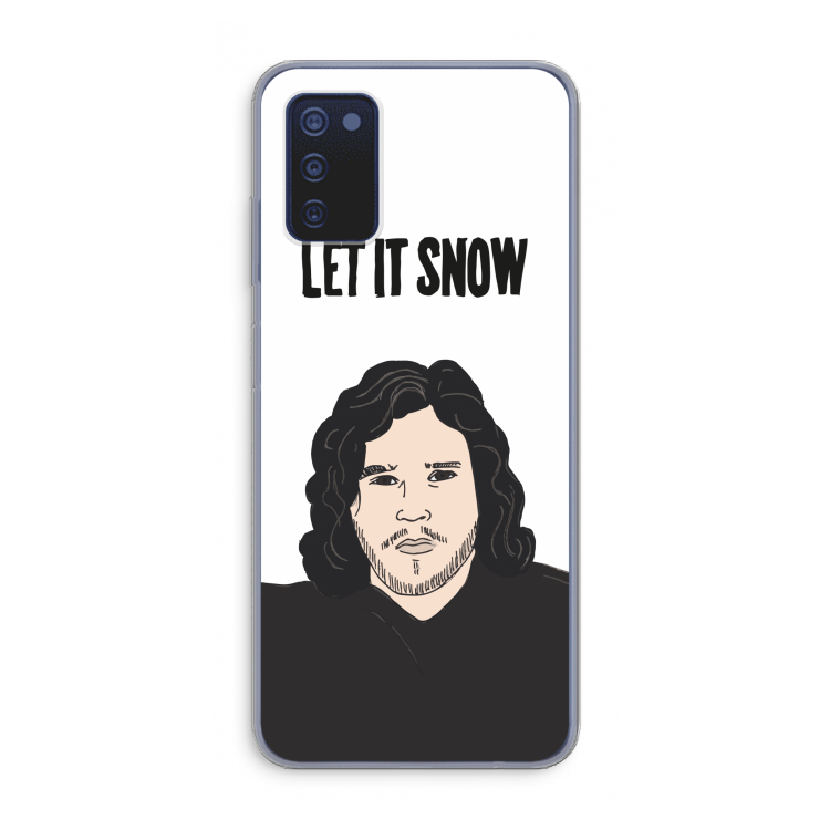 Let It Snow: Samsung Galaxy A03s Transparant Hoesje