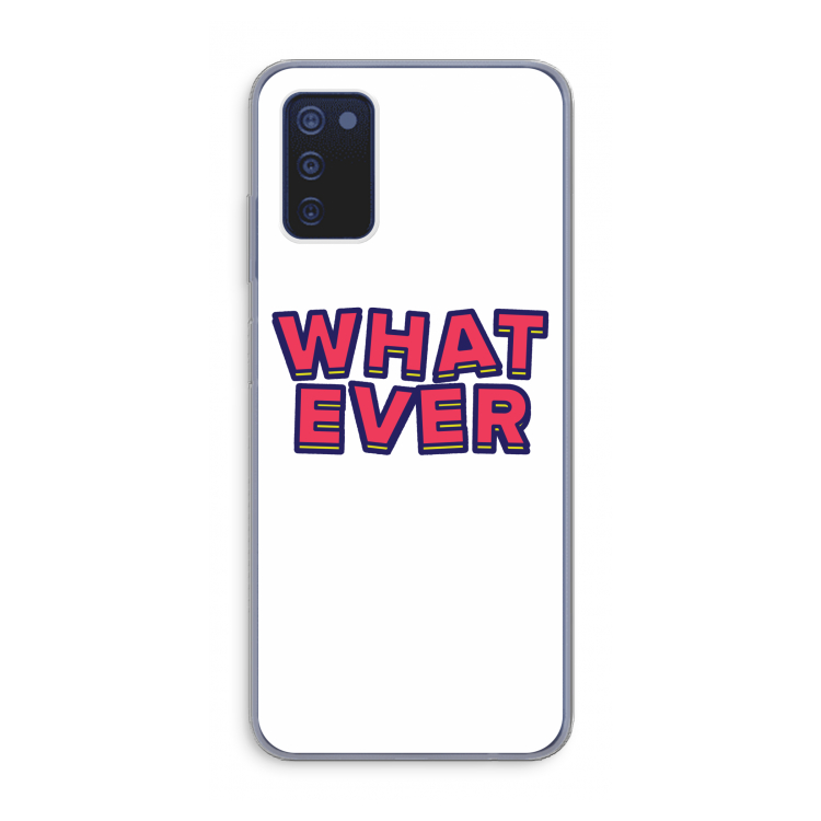 Whatever: Samsung Galaxy A03s Transparant Hoesje