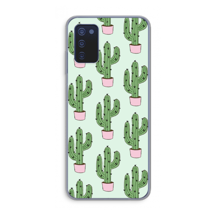 Cactus Lover: Samsung Galaxy A03s Transparant Hoesje