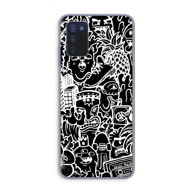 Vexx Black Mixtape: Samsung Galaxy A03s Transparant Hoesje