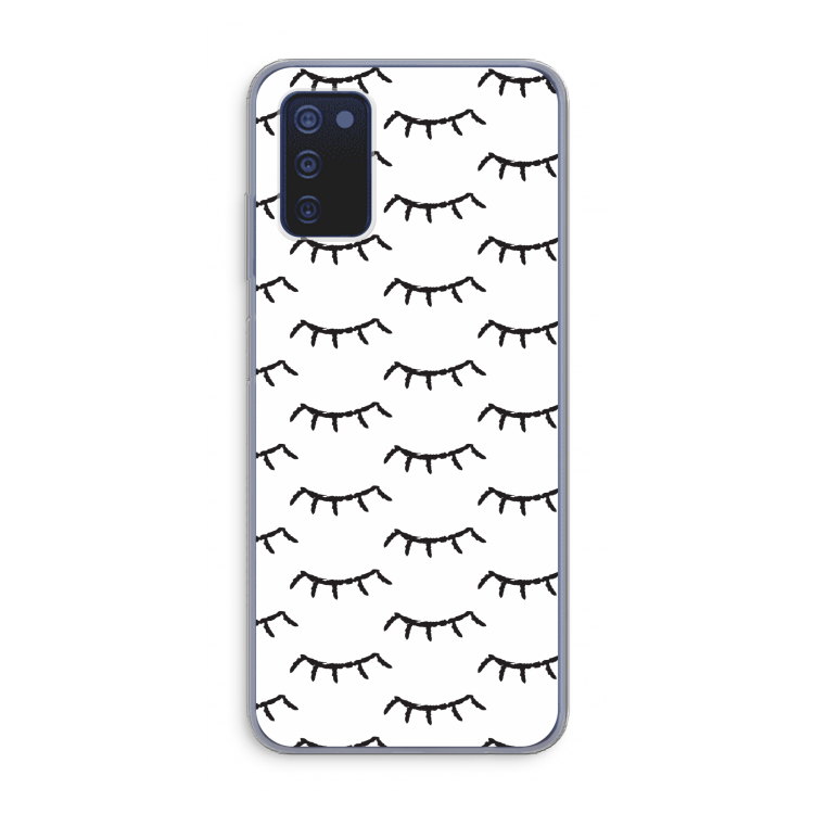 Wimpers: Samsung Galaxy A03s Transparant Hoesje