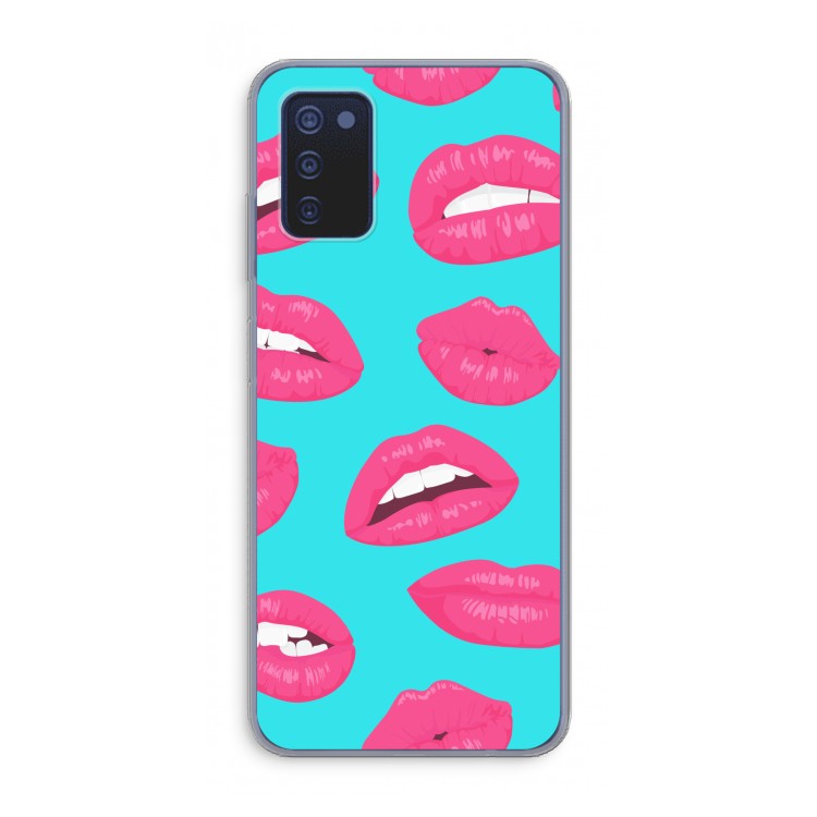 Bite my lip: Samsung Galaxy A03s Transparant Hoesje