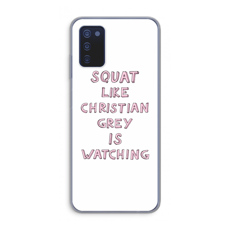 Christian Grey: Samsung Galaxy A03s Transparant Hoesje