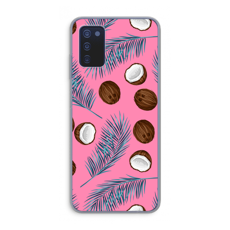 Kokosnoot roze: Samsung Galaxy A03s Transparant Hoesje