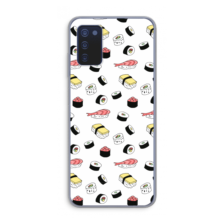 Sushi time: Samsung Galaxy A03s Transparant Hoesje