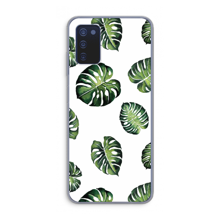 Tropische bladeren: Samsung Galaxy A03s Transparant Hoesje