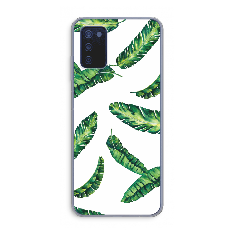Lange bladeren: Samsung Galaxy A03s Transparant Hoesje