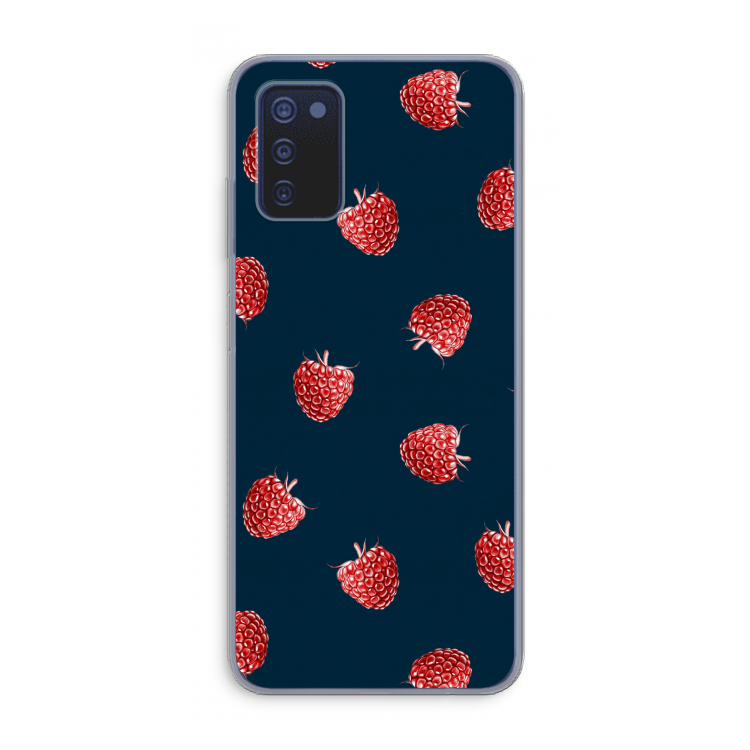 Framboosjes: Samsung Galaxy A03s Transparant Hoesje