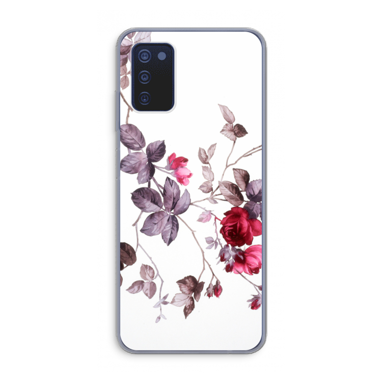 Mooie bloemen: Samsung Galaxy A03s Transparant Hoesje
