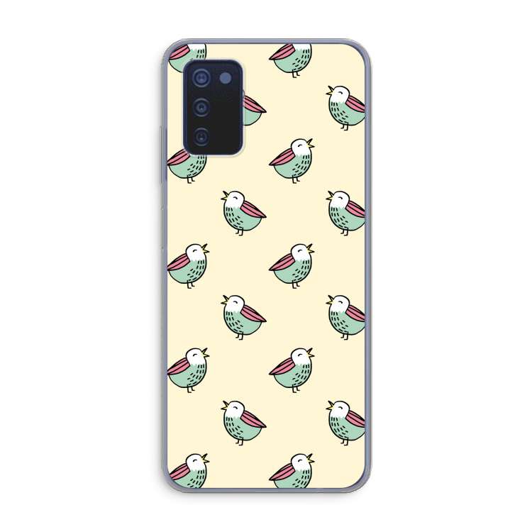 Vogeltjes: Samsung Galaxy A03s Transparant Hoesje