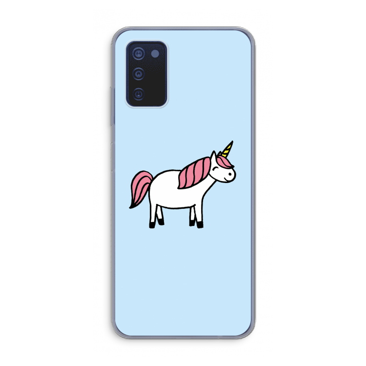 Eenhoorn: Samsung Galaxy A03s Transparant Hoesje