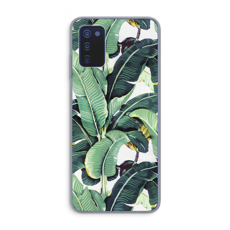 Bananenbladeren: Samsung Galaxy A03s Transparant Hoesje
