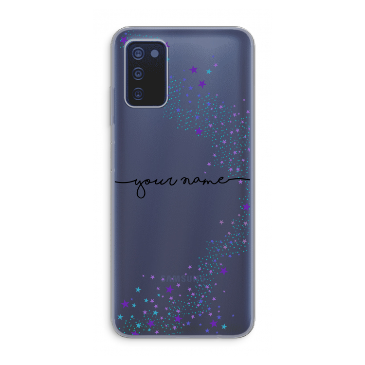 Sterren: Samsung Galaxy A03s Transparant Hoesje