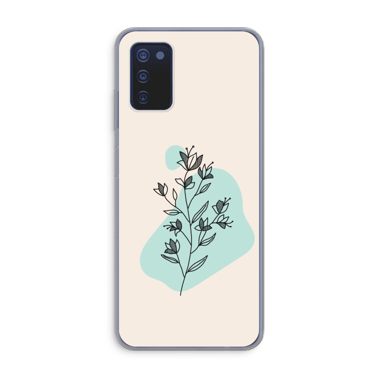 Violets are blue: Samsung Galaxy A03s Transparant Hoesje