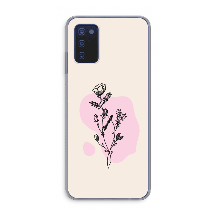 Roses are red: Samsung Galaxy A03s Transparant Hoesje