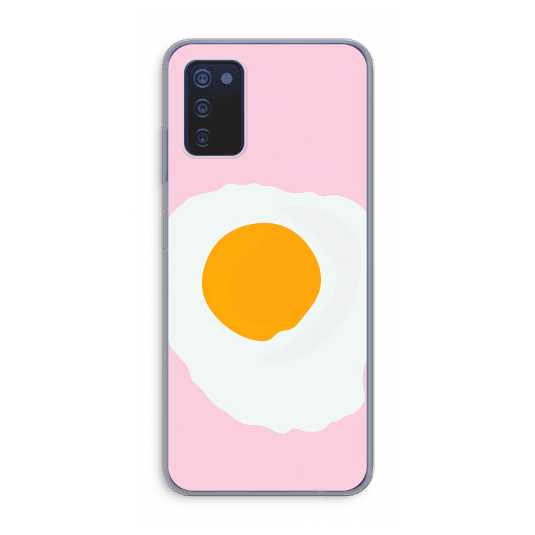 Sunny side up: Samsung Galaxy A03s Transparant Hoesje