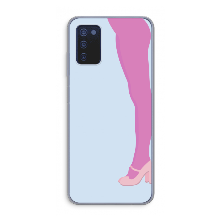 Pink panty: Samsung Galaxy A03s Transparant Hoesje