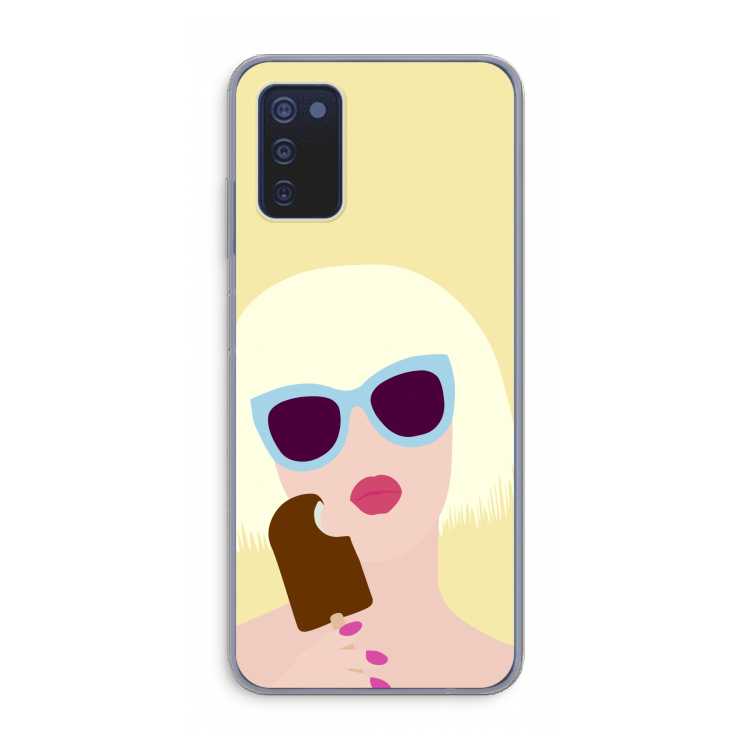 Ice cream: Samsung Galaxy A03s Transparant Hoesje