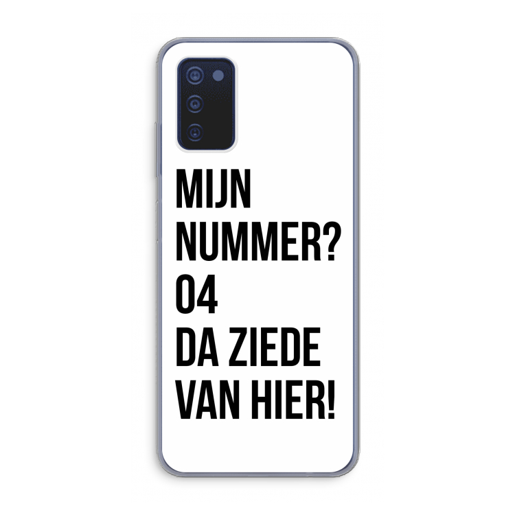 Da ziede van hier: Samsung Galaxy A03s Transparant Hoesje