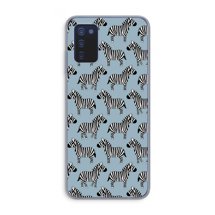 Zebra: Samsung Galaxy A03s Transparant Hoesje