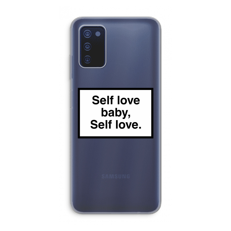 Self love: Samsung Galaxy A03s Transparant Hoesje