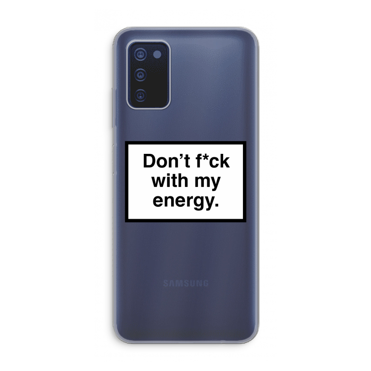 My energy: Samsung Galaxy A03s Transparant Hoesje