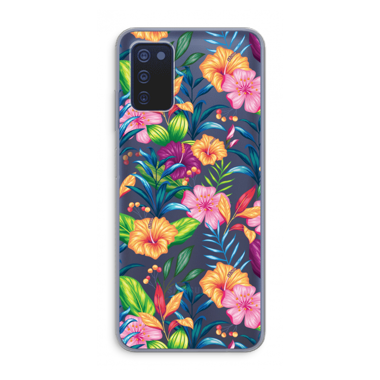 Tropisch 2: Samsung Galaxy A03s Transparant Hoesje