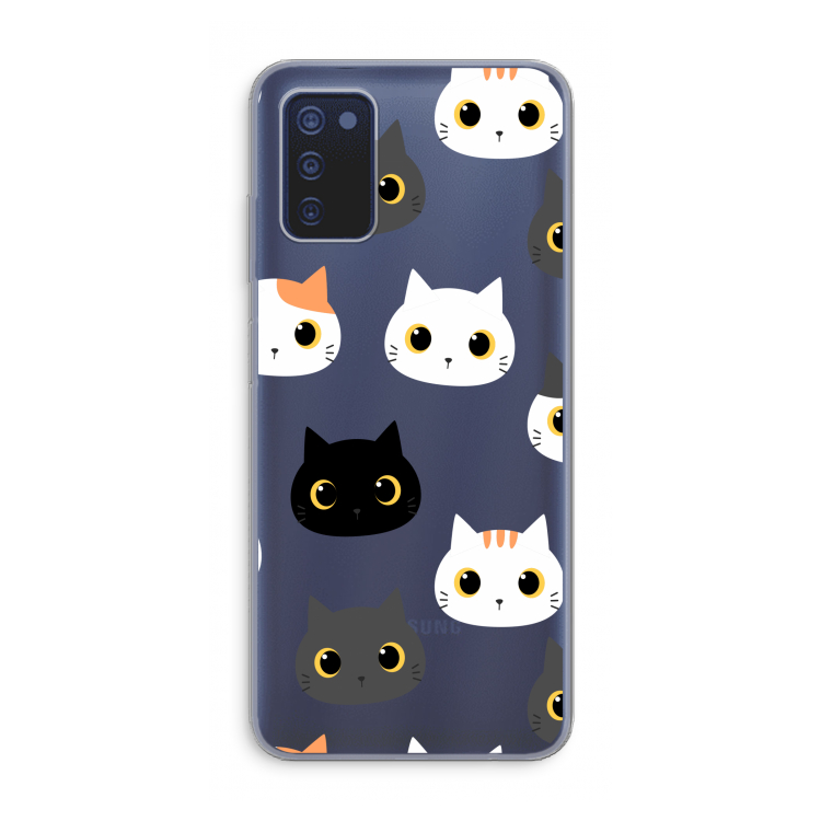 Katten: Samsung Galaxy A03s Transparant Hoesje