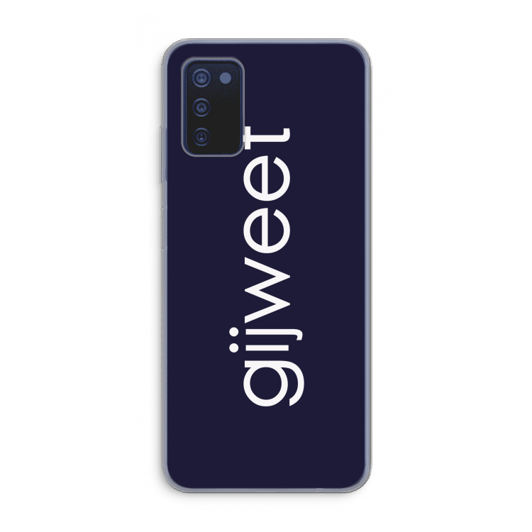 Gijweet: Samsung Galaxy A03s Transparant Hoesje