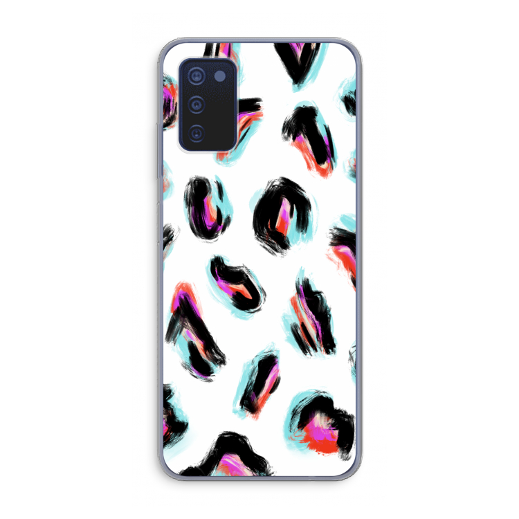 Cheetah color: Samsung Galaxy A03s Transparant Hoesje
