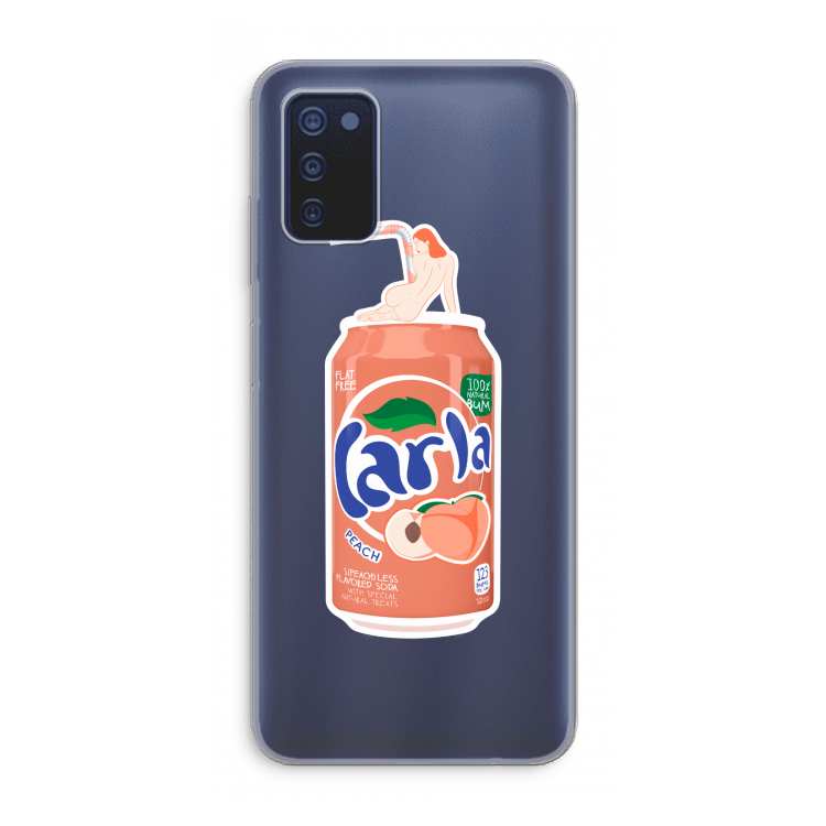 S(peach)less: Samsung Galaxy A03s Transparant Hoesje