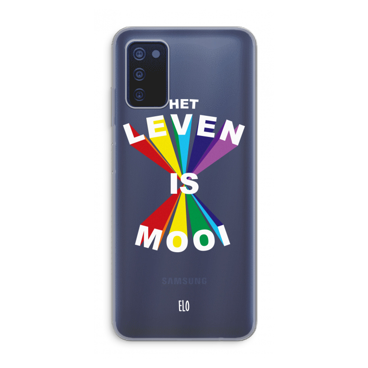 Het Leven Is Mooi: Samsung Galaxy A03s Transparant Hoesje